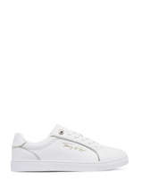 Sneakers Uit Leder Tommy hilfiger Wit women 68690K6