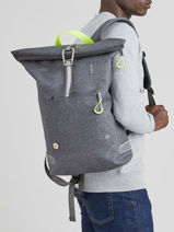 Rugzak 1 Compartiment Met 15" Laptopvak Backpack Faguo Grijs backpack 22LU0909-vue-porte