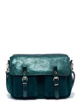 Sac Bandoulire  Mini Maths Velours  Craie Vert velours VE
