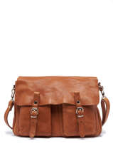 Cross Body Tas Wash Leder Craie Bruin wash WA