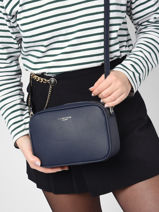 Cross Body Tas Grained Miniprix Blauw grained HOWARD-vue-porte