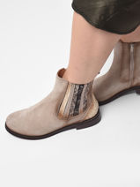 Bottines En Cuir En Cuir Folie