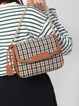 Sac Bandoulire Fantasia Mac douglas Marron fantasia S-vue-porte