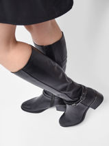 Bottes En Cuir Tamaris Noir women 29-vue-porte