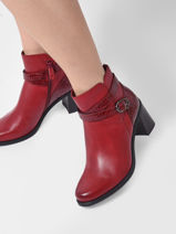 Enkellaarsjes Tamaris Rood women 25395-29-vue-porte