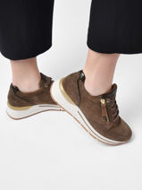 Sneakers Uit Leder Gabor Bruin women 43-vue-porte