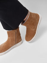 Enkellaarsjes Uit Leder Gabor Beige women 14-vue-porte
