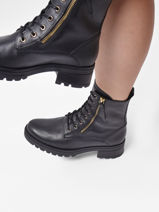 Enkellaarsjes Uit Leder Gabor Zwart women 67-vue-porte