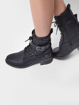 Bottines Mustang Noir women 1229517-vue-porte