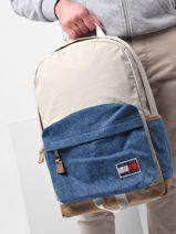 Rugzak Tommy hilfiger Beige tjm college AM09562-vue-porte