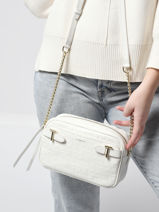 Cross Body Tas Laura Leder Le tanneur Wit laura TLAU1112-vue-porte