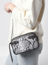 Cross Body Tas Laura Le tanneur Zwart laura TLAU1111-vue-porte