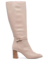 Bottes  Talon Tania En Cuir Brenda zaro Rose women 4540