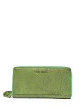 Portefeuille Charlotte Cuir Paul marius Vert vintage CHARLOTT