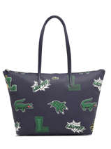 Sac Port paule A4 Lacoste Bleu l12.12 concept holiday NF3995HN