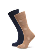 Herensokken 2 Paar Tommy hilfiger Blauw socks men RU011553