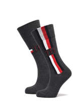 Herensokken 2 Paar Tommy hilfiger Grijs socks men 10001492