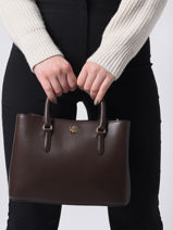 Handtas Marcy 26 Leder Lauren ralph lauren Bruin dryden 31876725-vue-porte