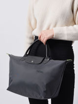 Longchamp Le pliage green Sac port� main Gris-vue-porte