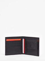 Portefeuille Leder Tommy hilfiger Zwart th horizon AM10470-vue-porte