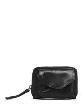 Porte-monnaie Cuir Pieces Noir naina 17117178