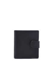 Portefeuille Met Kaarthouder Leder Miniprix Zwart essentiel 8834