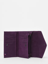 Portefeuille Etincelle Nubuck Cuir Etrier Violet etincelle nubuck EETN469-vue-porte