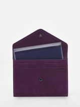 Porte-papiers Etincelle Nubuck Cuir Etrier Violet etincelle nubuck EETN054-vue-porte