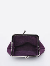 Porte-monnaie Etincelle Nubuck Cuir Etrier Violet etincelle nubuck EETN654-vue-porte