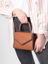 Sac  Main Perle Miniprix Marron perle C0127-vue-porte