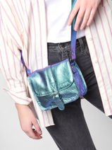 Cross Body Tas Scarabee Paul marius Blauw scarabee ESSENSCA-vue-porte