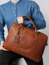 Documententas 1 Compartiment Met 15" Laptopvak Burkely Bruin antique avery 797956-vue-porte