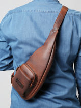 Cross Body Tas Wylson Bruin hanoi 4-vue-porte