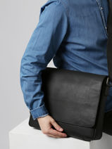 Messenger Tas Leder Burkely Bruin vintage 791722-vue-porte