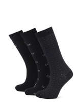 Chaussettes Calvin klein jeans Noir socks men 71219834-vue-porte