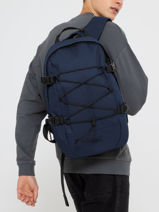 Sac  Dos 1 Compartiment + Pc 13" Eastpak Bleu core series K34F-vue-porte