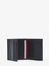 Portefeuille Leder Tommy hilfiger Zwart central AM10613-vue-porte