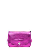 Portemonnee Leder Paul marius Roze ultraviolet UV