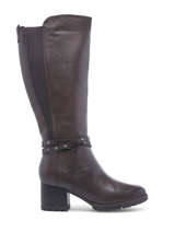 Bottes  Talon En Cuir En Cuir Tamaris Rouge accessoires 29