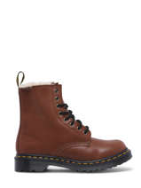 Enkellaarsjes 1460 Serena Saddle Uit Leder Dr martens Bruin women 27782225