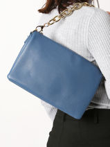 Sac Bandoulire  New Grain Miniprix Bleu new grain FS1028-vue-porte