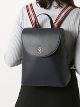 Rugzak Tommy hilfiger Blauw tommy life AW14217-vue-porte