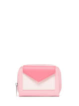 Portefeuille Maya Cuir Lancaster Rose maya 3