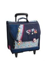 Cartable  Roulettes Chipie Bleu simple life - CPF23015