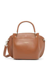 Handtas Foulonn Double Leder Lancaster Bruin foulonne double 18