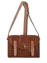 Sac Lemini Indispensable Cuir Paul marius Marron vintage MINI