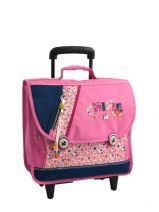 Cartable  Roulettes Chipie Rose simple life - CPF23015