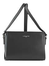 Sac Bandouli�re Smooth Cuir Lancaster Noir smooth 437-02