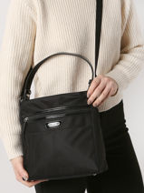 Cross Body Tas Basic Vernis Lancaster Zwart basic vernis 514-60-vue-porte