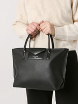 Handtas Maya Lancaster Zwart maya 18-vue-porte